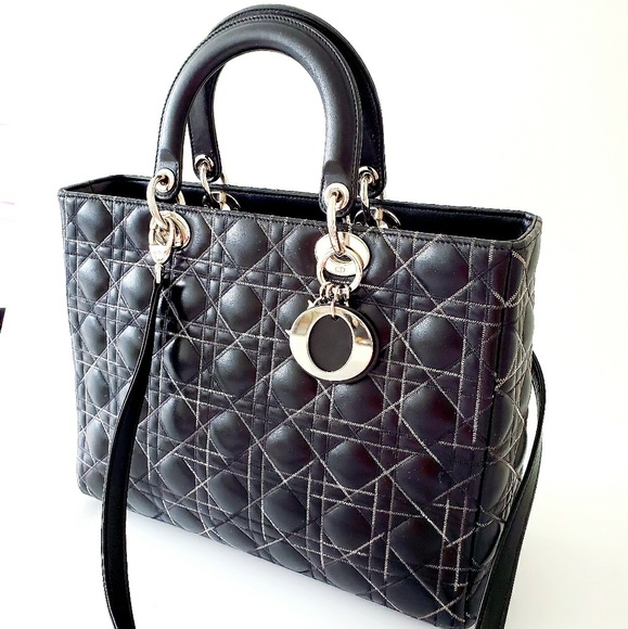 Dior Handbags - Christian Dior Lady Dior Large Bag